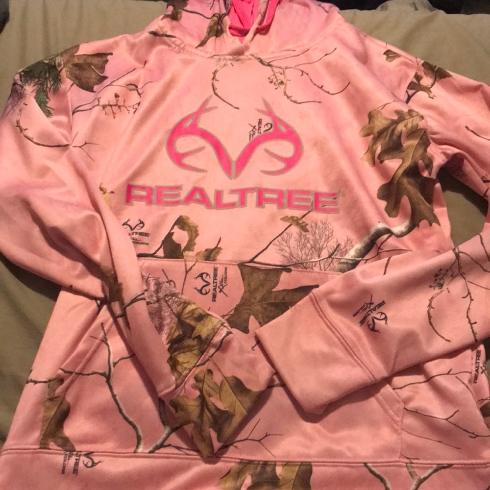 Pink camp hoodie